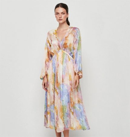 vestido midi fluido mirto