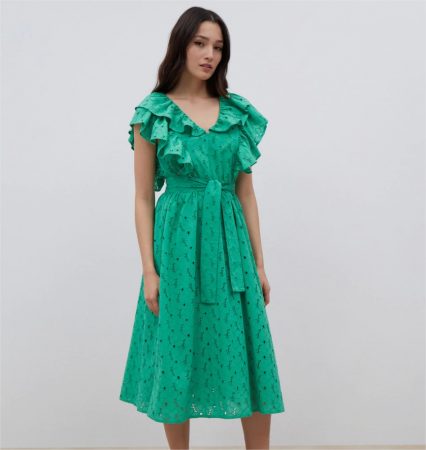 vestido midi troquelado formua joven el corte ingles