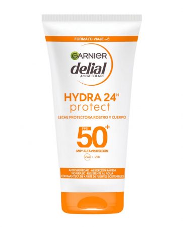 Leche protectora rostro y cuerpo Hidra 24 Protect FPS 50 Formato viaje 50 ml Garnier Delial el corte ingles Merca2.es