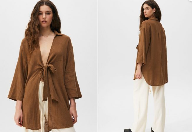 ¿Festival a la vista? Pull&Bear tiene la colección perfecta para este verano 35 Merca2.es Blusa oversize lazada boho