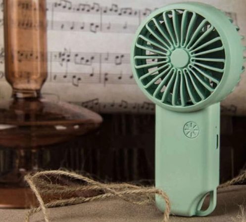 Ventilador eléctrico unicolor de mano de Shein