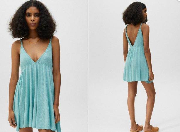 ¿Festival a la vista? Pull&Bear tiene la colección perfecta para este verano 32 Merca2.es Vestido corto tirantes retorcidos