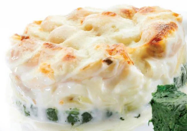 bacalao con bechamel y espinacas Merca2.es