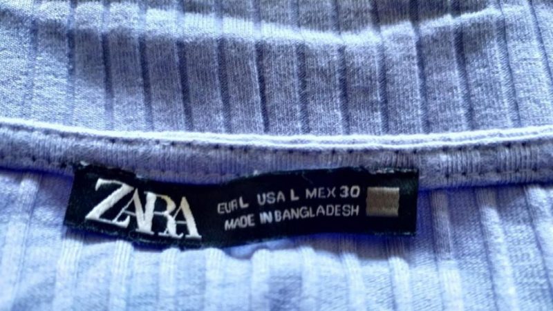 Los símbolos en las etiquetas de Zara