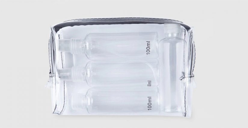 neceser de viaje con botellas el corte ingles