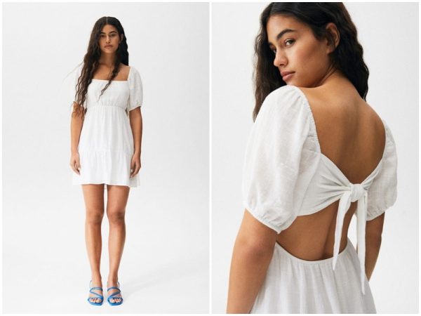 ¿Festival a la vista? Pull&Bear tiene la colección perfecta para este verano 30 Merca2.es Vestido mesonero lazo espalda