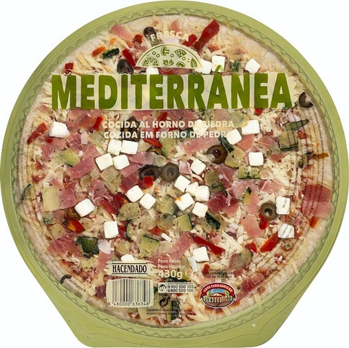Pizza Mediterránea Hacendado