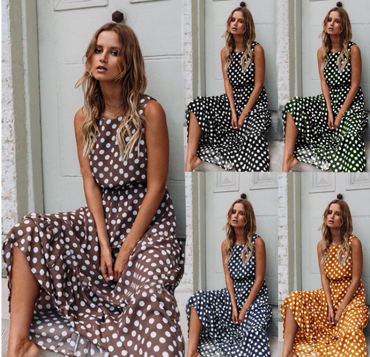 vestido amplios lunares