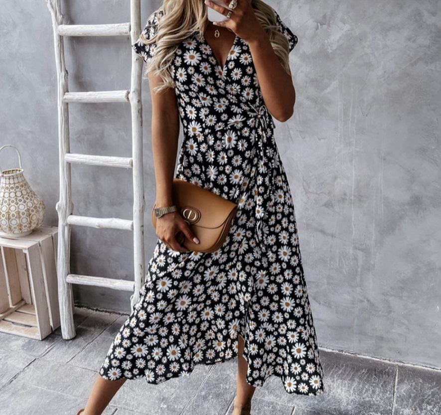 vestido efecto envolvente