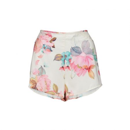 Pantalón corto blanco de flores de Primark