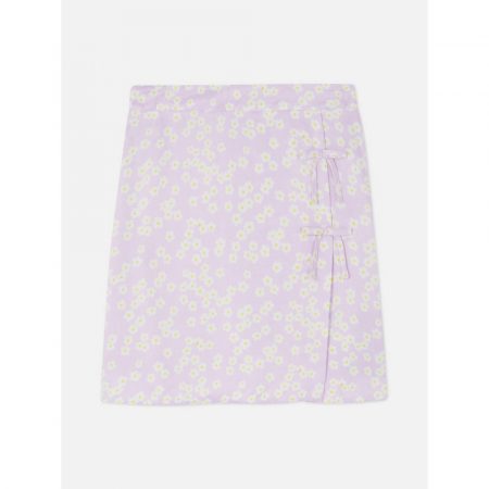 Minifalda con nudo lateral