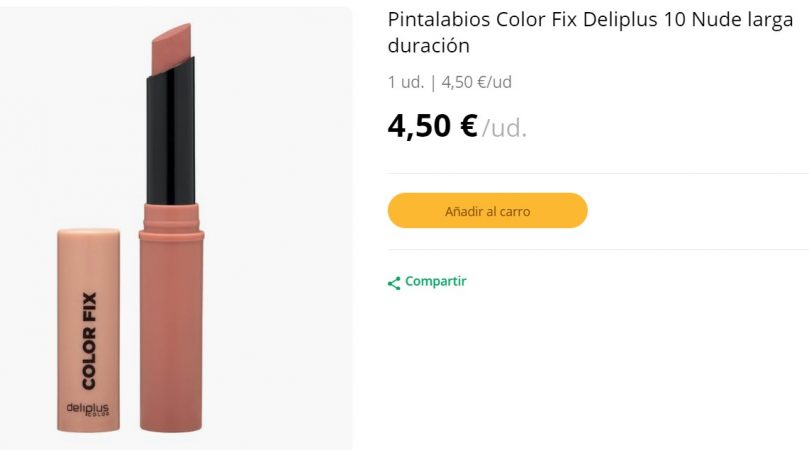 Pintalabios Fix color nude de Mercadona