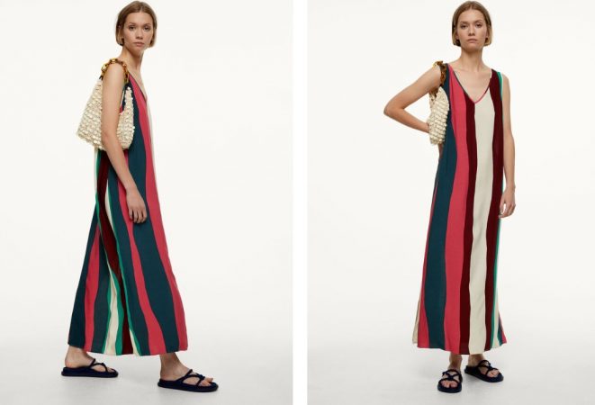 Vestido midi estampado tirantes de Parfois