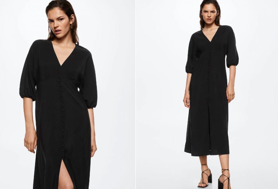 Vestido fluido con abertura