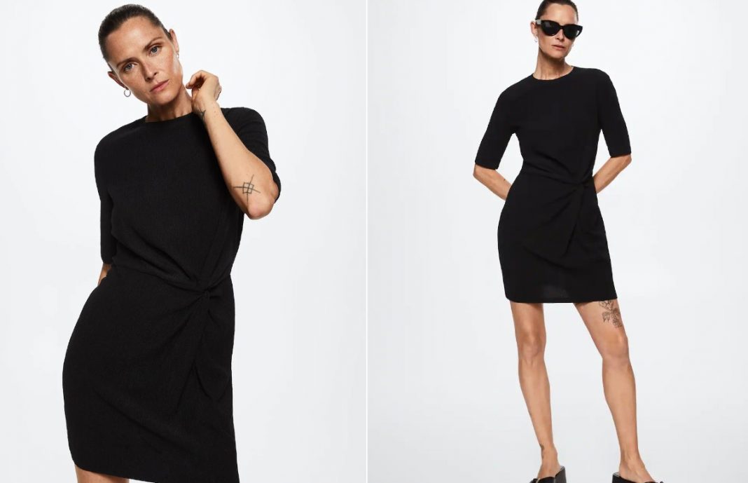 Vestido con detalle de fruncido