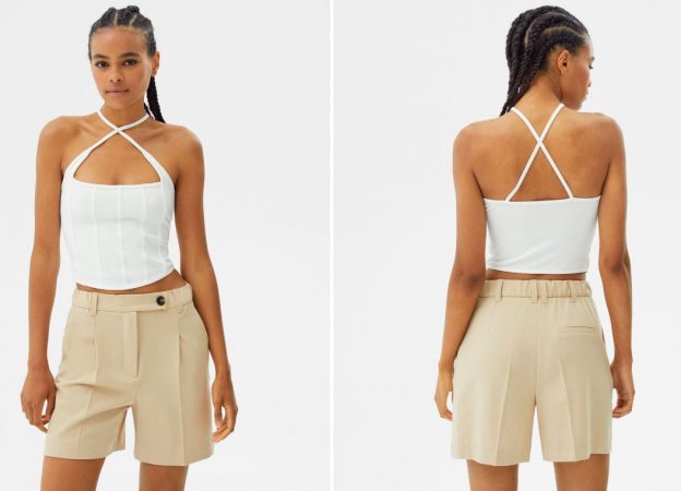 Bermuda tailoring corte masculino