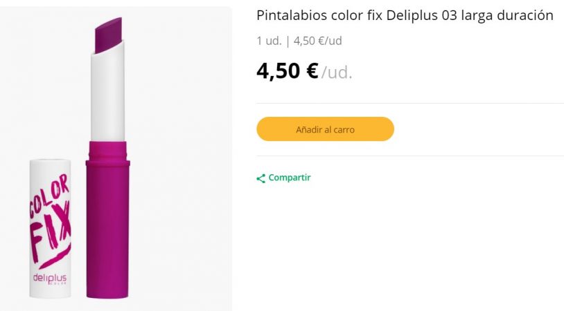 Pintalabios color fix violeta Deliplus 