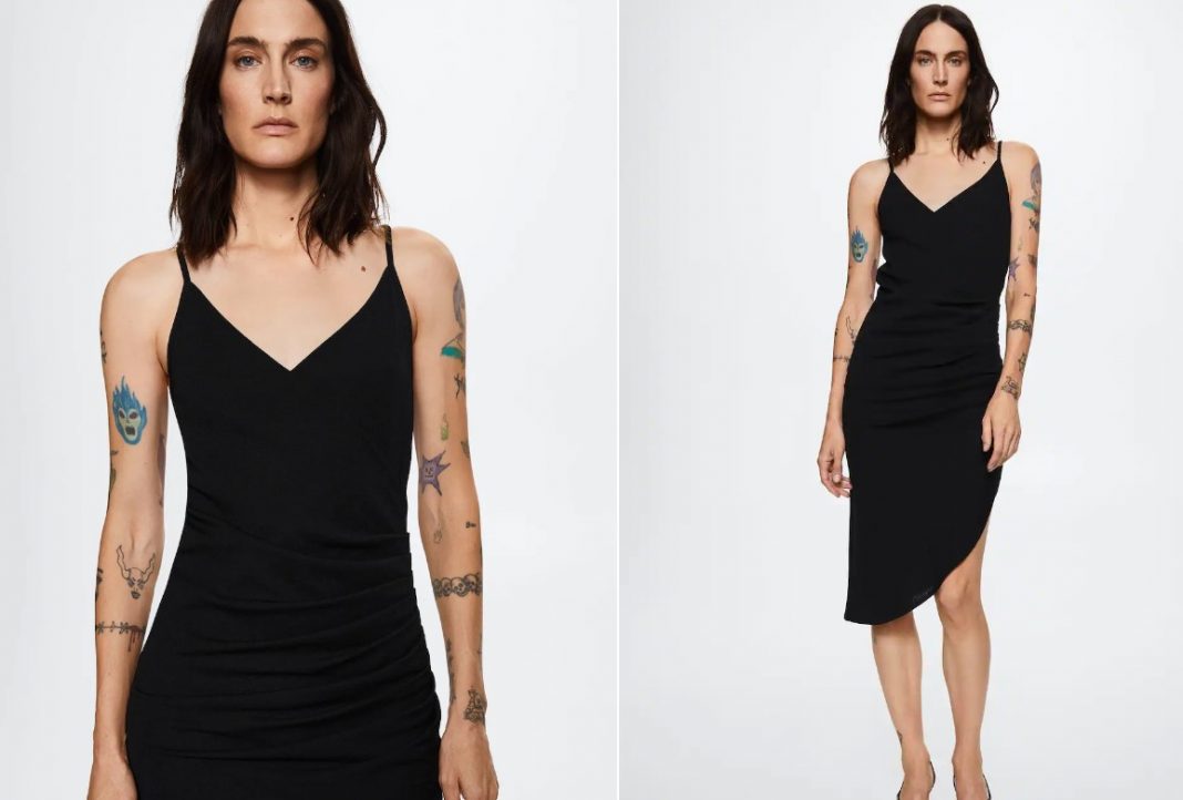 Vestido con detalle fruncido