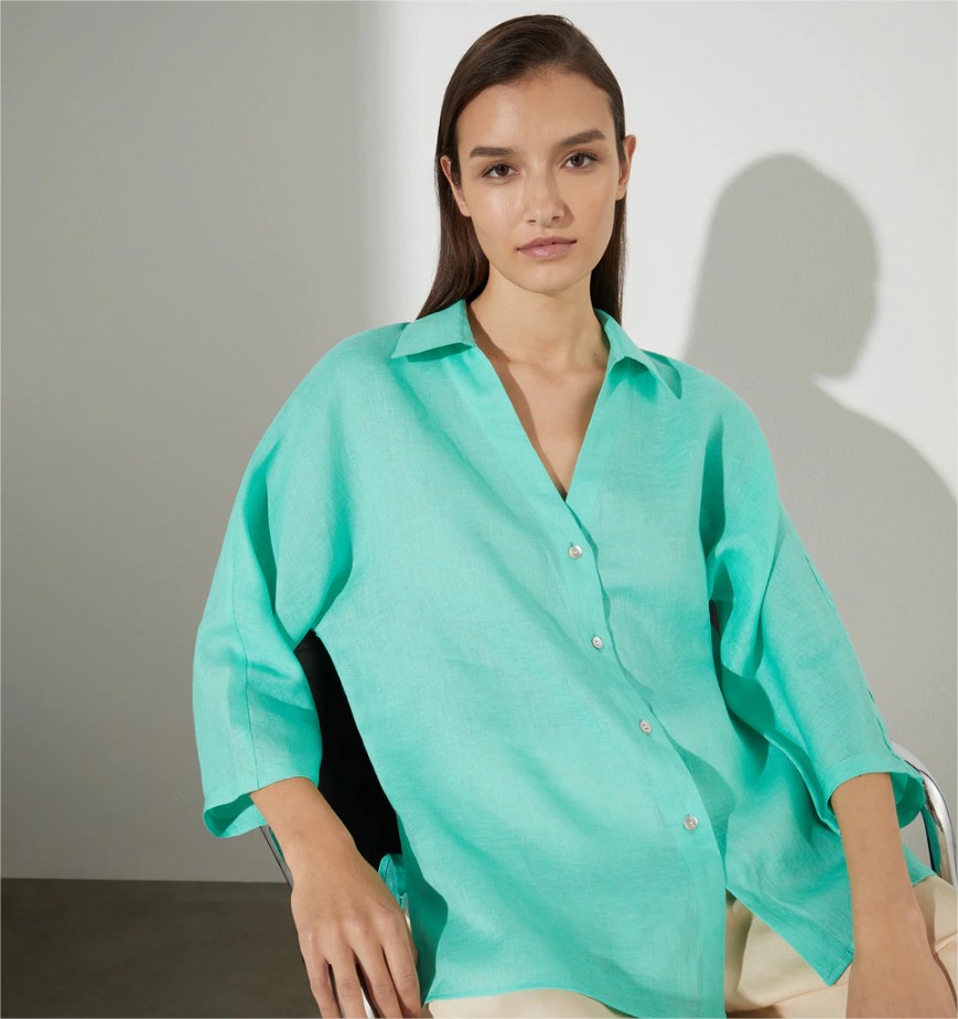 camisa lino woman