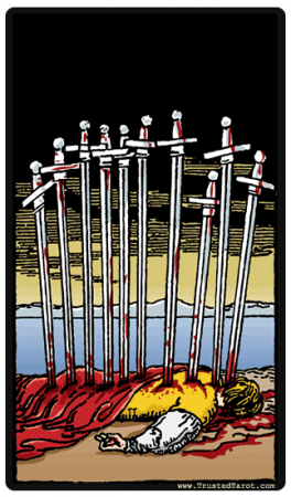 El 10 de Espadas  Tarot