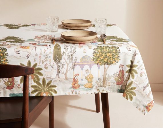 mantel algodon y lino persia el corte ingles