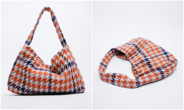 Bolso hombro estampado de Zara