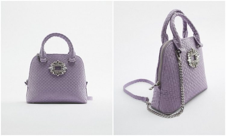 Bolso city trenzado abalorio