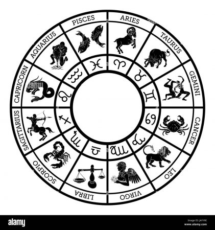 signo zodiaco iconos que representan los doce signos del zodiaco para horoscopos dispuestas en circulo redondo jayy9e Merca2.es