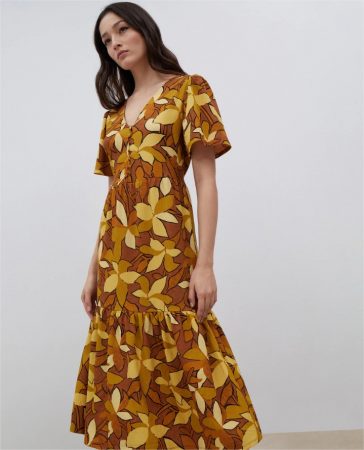 vestido midi estampado formula joven el corte ingles