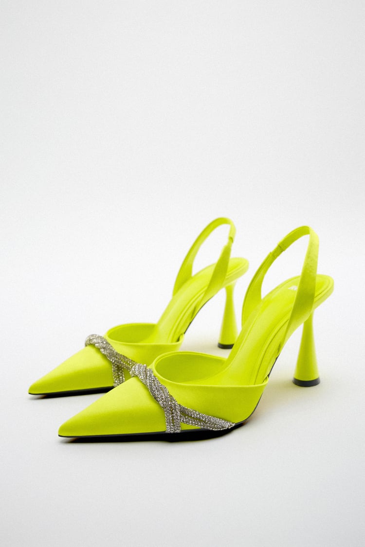 Zapato tacón piel brillos