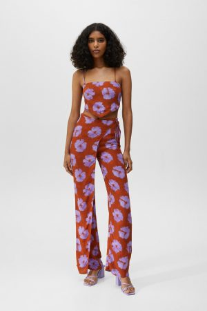 Pantalón pareo estampado de Pull&Bear