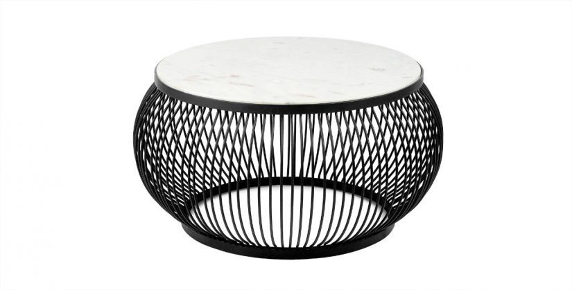 Mesa de centro redonda de mármol Tilda
