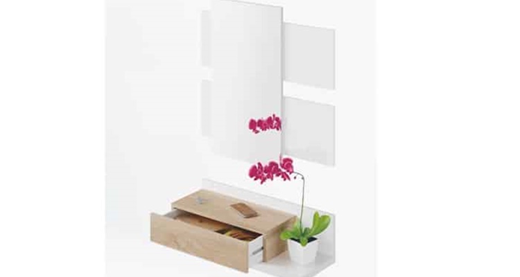 Mueble entrada Leroy Merlin espejo