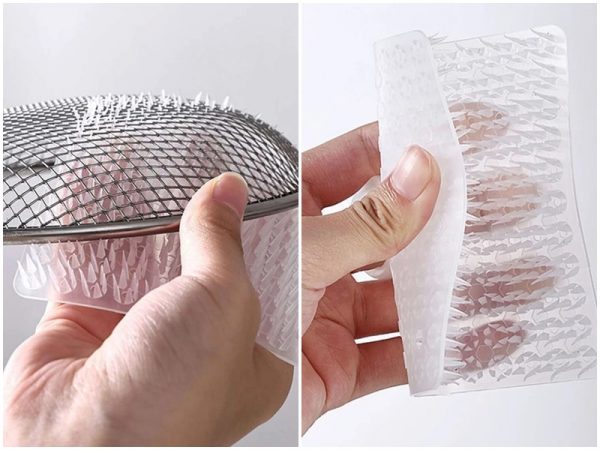 Cepillo de limpieza transparente de silicona