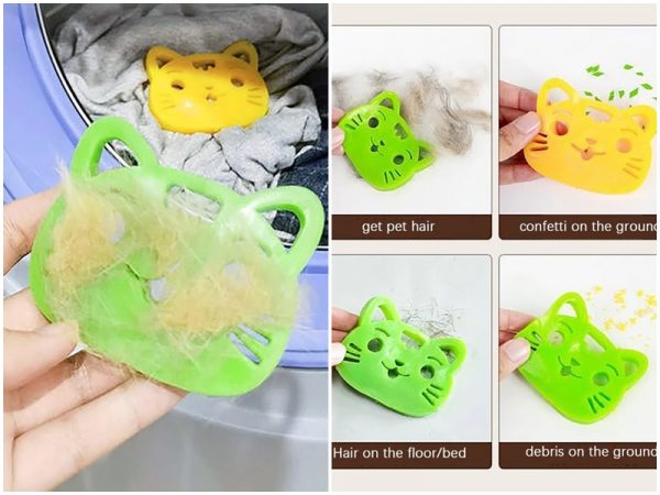 Cepillo de silicona para eliminar pelo en el lavarropas