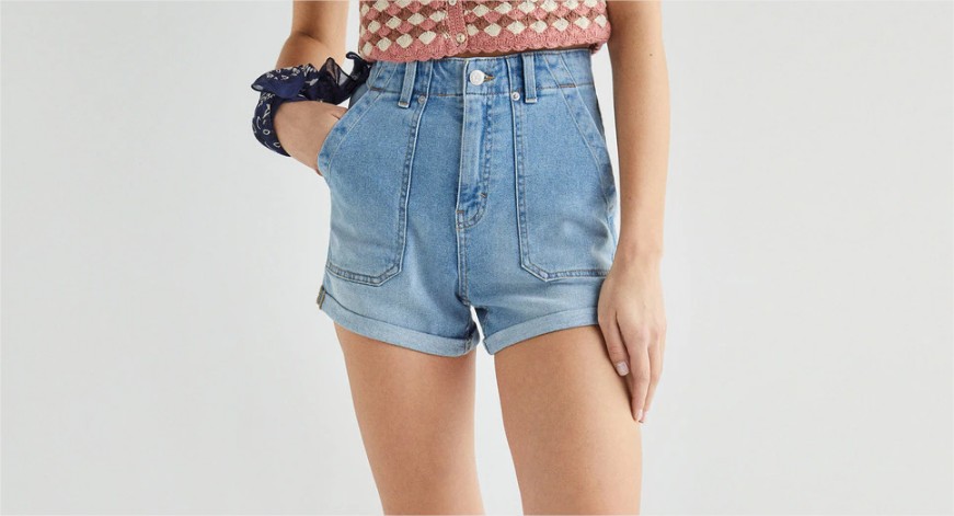 short vaquero green coast el corte ingles