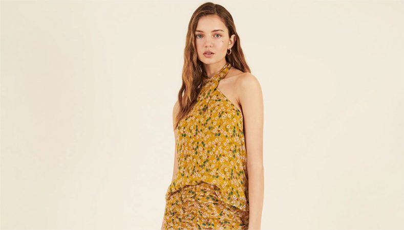 top estampado flores brownie el corte ingles