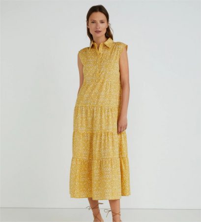 vestido camiseo estampado geometrico woman el corte ingles