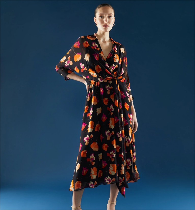 vestido camisero fluido woman