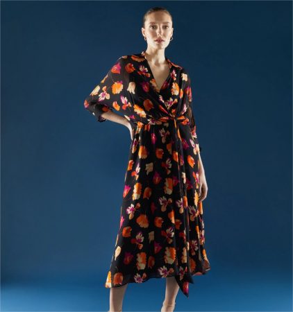 vestido camisero fluido woman