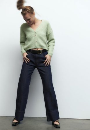 Chaqueta punto efecto pelo