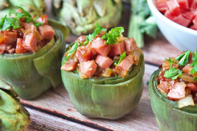 alcachofas rellenas de jamon Merca2.es