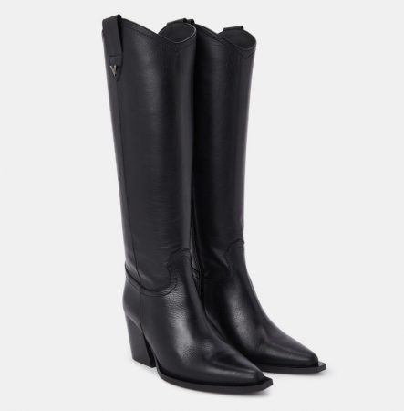 botas piel negro vienty