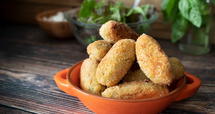 Croquetas freidora aire crujientes