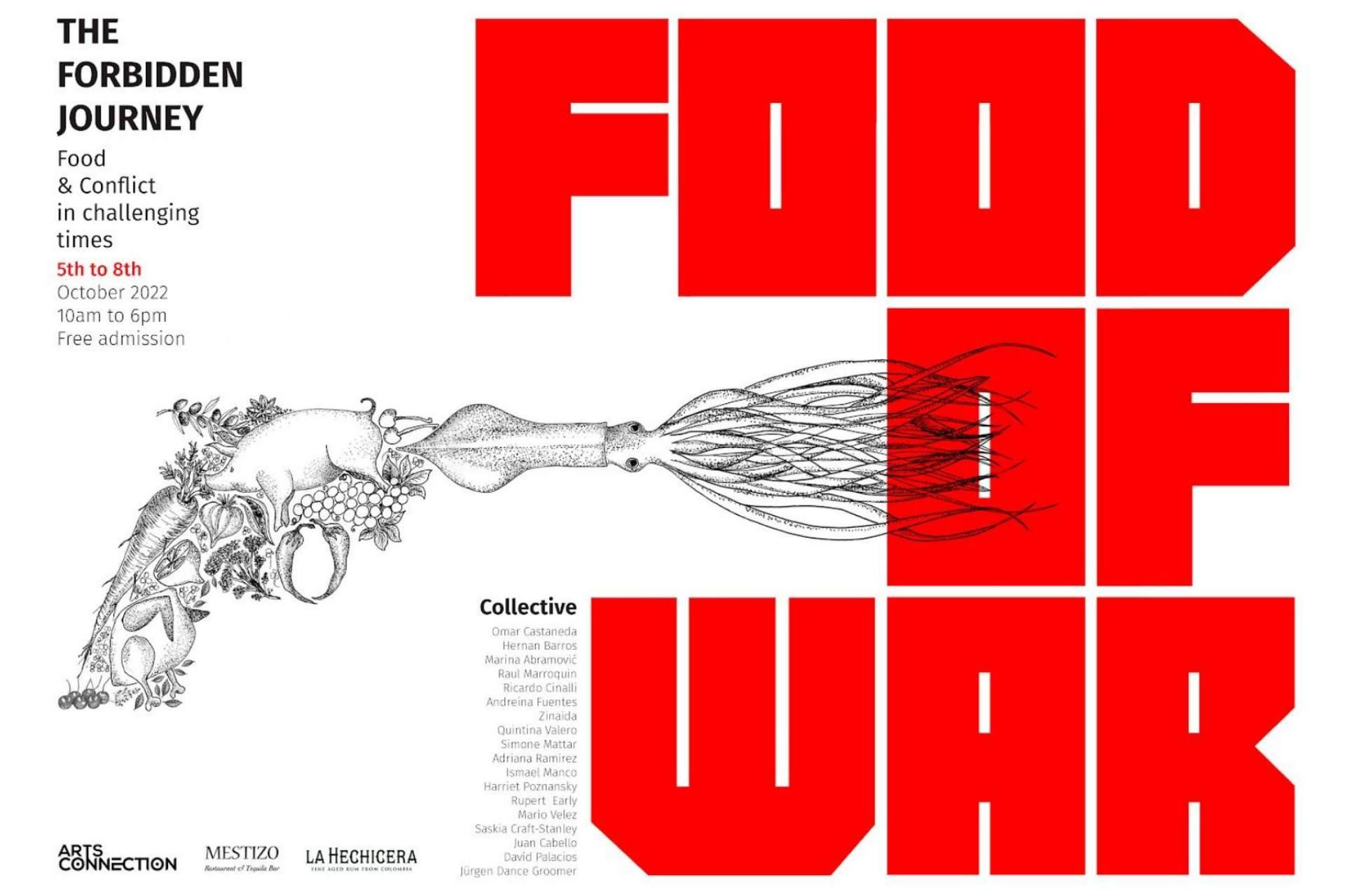 La exposición ‘The Forbidden Journey’ en Londres, donde está presente el colectivo de arte Food of War