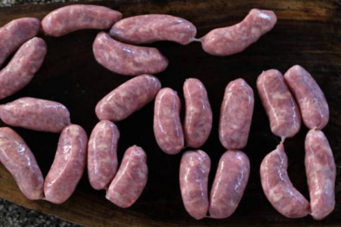 Salchichas de cerdo o de pollo