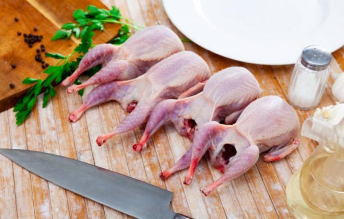 Ingredientes de las alubias con perdiz