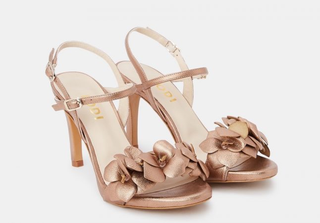 sandalias tacon flores lodi el corte ingles