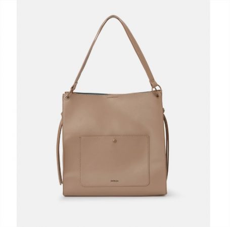 Bolso shopper en topo con tiras laterales