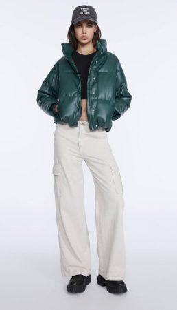 Puffa efecto piel de Stradivarius